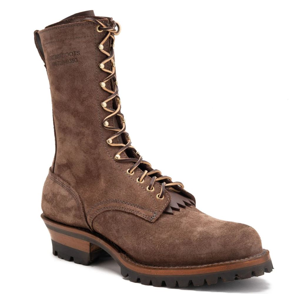 Drew's Men's All Brown Roughout - #DRA409V-BRNRO